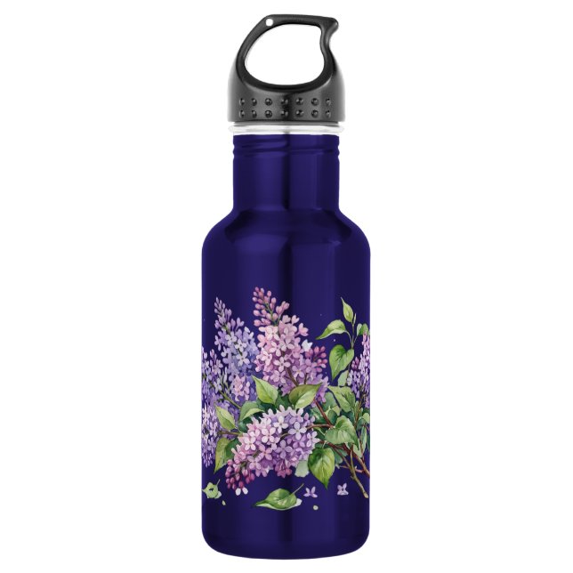 Spring Lilacs Water Bottle Edelstahlflasche (Vorderseite)