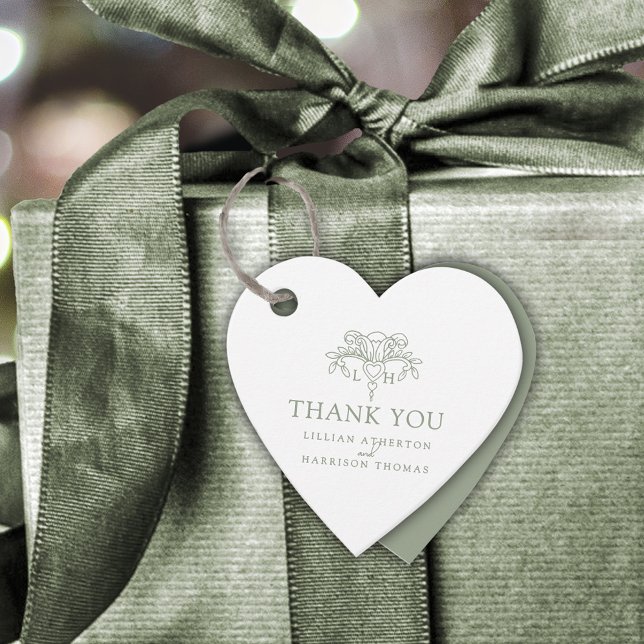 Spring Lilie elegante Weise Hochzeit danke Geschenkanhänger (Von Creator hochgeladen)