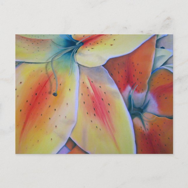 Spring Lilies Postcard Postkarte (Vorderseite)