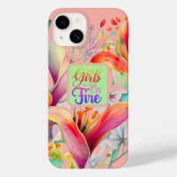 Spring Lily Blossom Girls on Fire Quote