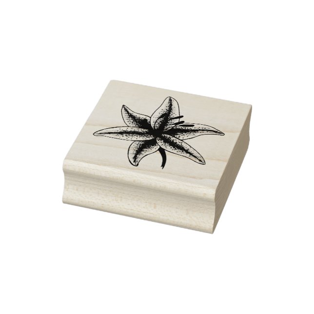 Spring Lily Floral Lilies Blume Osterblüte Gummistempel (Stempel)