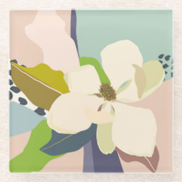Spring Magnolia Color Blocks Florist  Glasuntersetzer