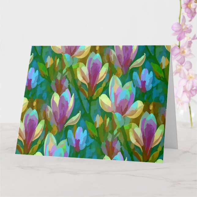 Spring Magnolia Karte (Orchidee)