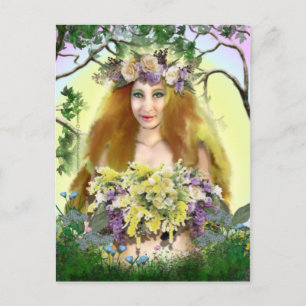 Spring Maiden Postcard Postkarte