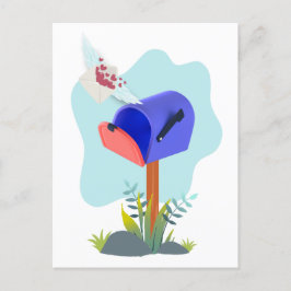 Spring Mailbox Airmail Postkarte