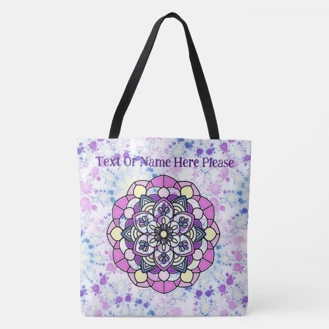 Spring Mandala All-Over-Print-Tasche, Schulter-Tas (Vorderseite)