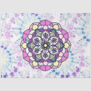 Spring Mandala C Tissue Paper Seidenpapier
