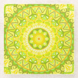 Spring Mandala Glasuntersetzer