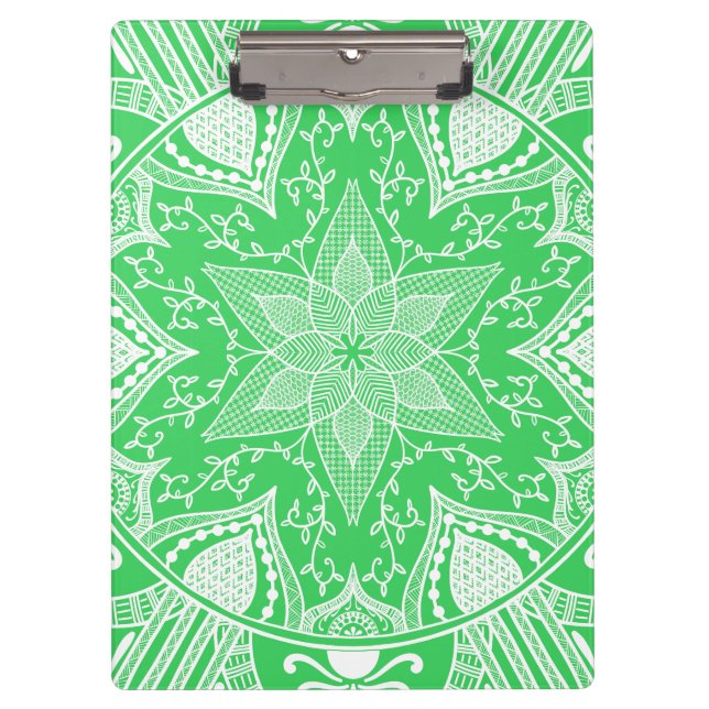 Spring Mandala Klemmbrett (Vorderseite)