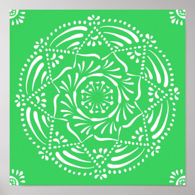 Spring Mandala Poster (Vorne)