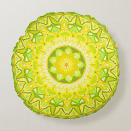 Spring Mandala Round Pillow Rundes Kissen