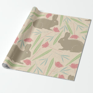 Spring Meadow Bunny Wrapping Paper Geschenkpapier