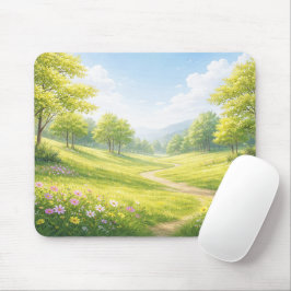 Spring Meadow Nature Mouse Pad Mousepad
