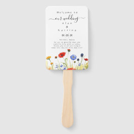 Spring Meadow Wildblumen Set of Fans Fächer
