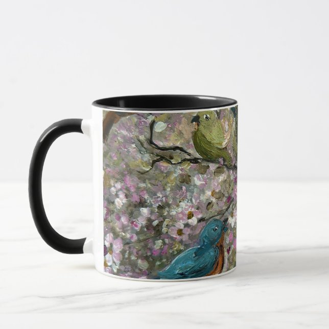 Spring Meet: Colorful Songbirds Bird Lovers Gifts Tasse (Links)