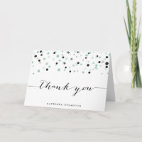 Spring Mint Confetti Punkte Danke Karte