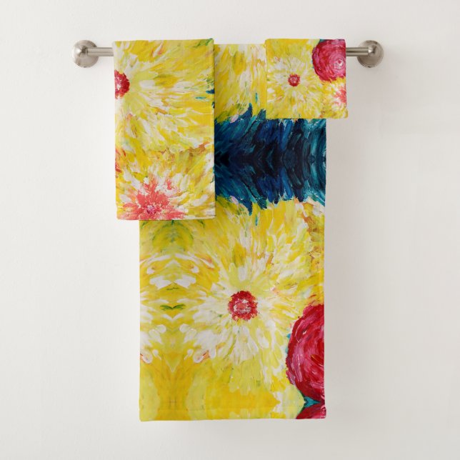 Spring Modern Art expressive Malerei Badhandtuch Set (Insitu)