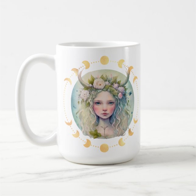 Spring Moon Phase Custom Tasse (Links)