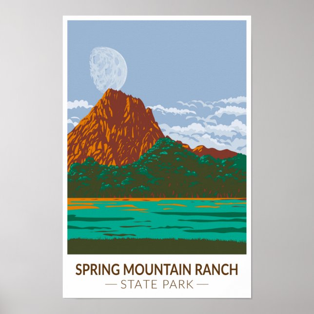 Spring Mountain Ranch Staat Park Nevada Vintag Poster (Vorne)