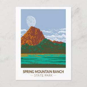 Spring Mountain Ranch State Park Nevada Vintage au Postkarte