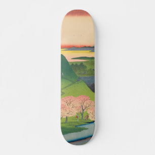 Spring Mt Fuji Vintage Ukiyo-e Japanische Kunst Skateboard