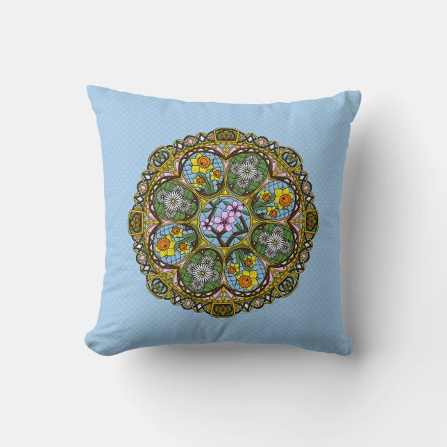 Spring Nouveau Pillow Kissen (Vorderseite)