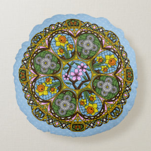Spring Nouveau Round Kissen