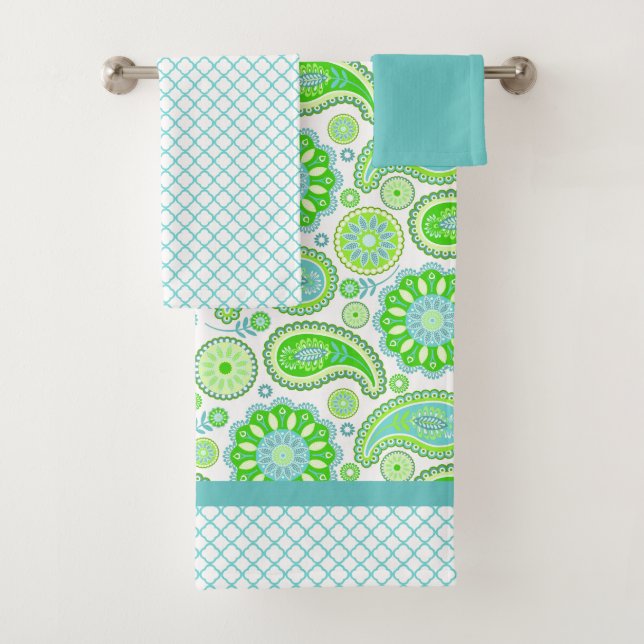 Spring Paisley Bath Handtuch Set (Insitu)