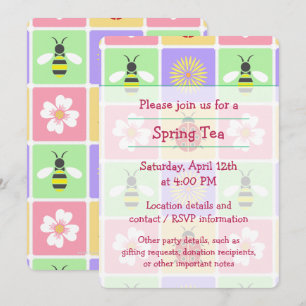 Spring Patches Party Einladung