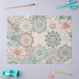 Spring Patchwork Nahtlos Seidenpapier