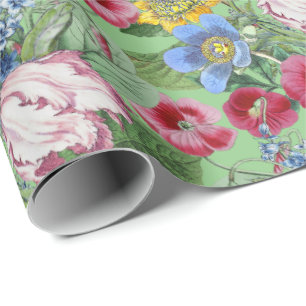 Spring Peonings Blume Garden  Geschenkpapier