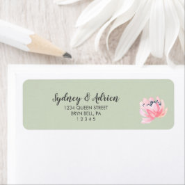 Spring Peony Wedite Invite Rücksendeadresse L Labe