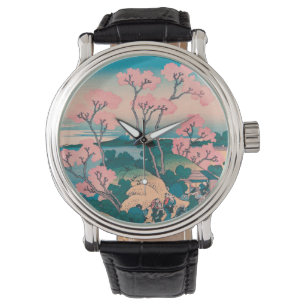 Spring Picnic unter den Blume des Kirschbaums Mont Armbanduhr