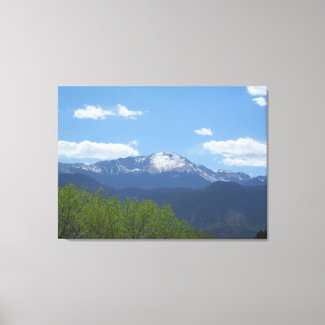 Spring Pikes Peak Leinwand (Vorderseite)