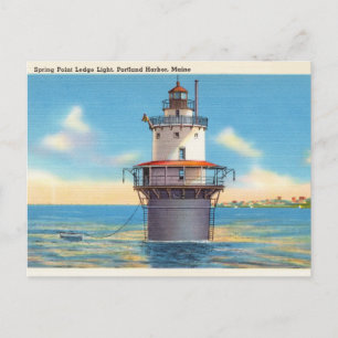Spring Point Ledge Light, Portland Harbor, Maine Postkarte