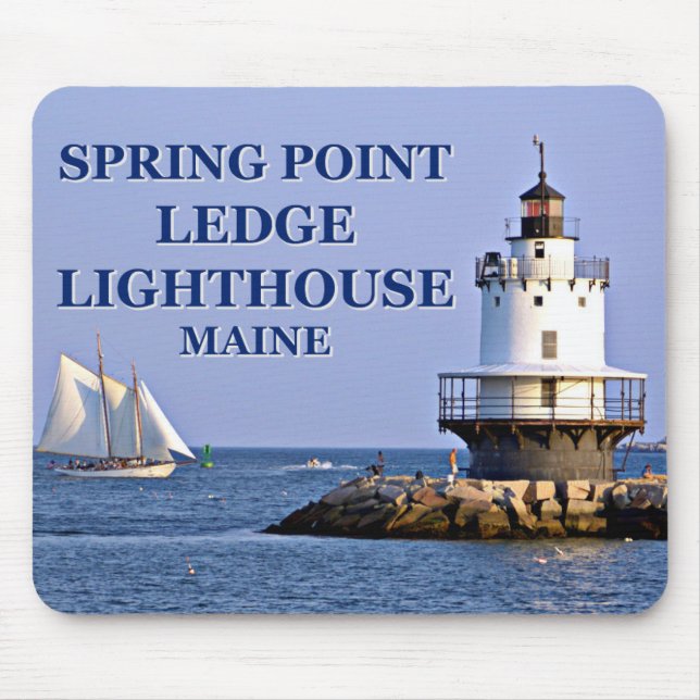 Spring Point Ledge Lighthouse, Maine Mousepad (Vorne)