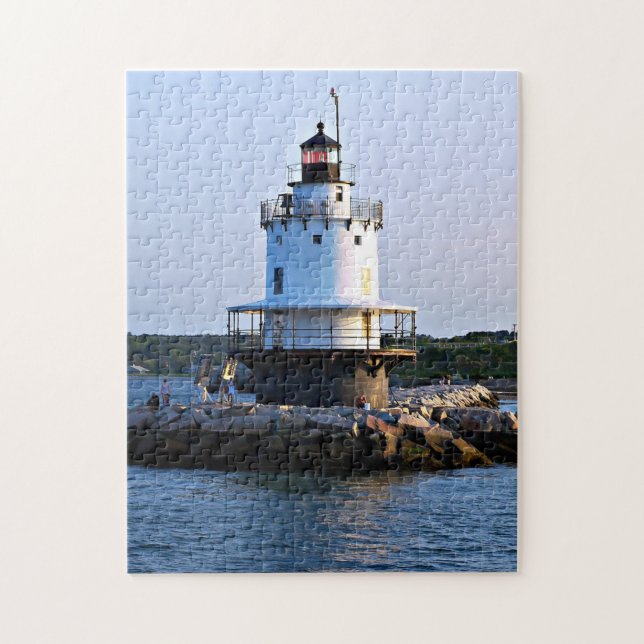 Spring Point Lighthouse, Maine Puzzle (Vertikal)