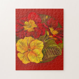 Spring Primroses art painting Puzzle