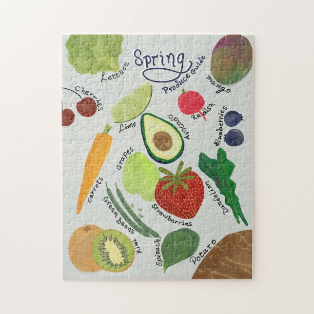 Spring Produce Guide  Puzzle (Vertikal)