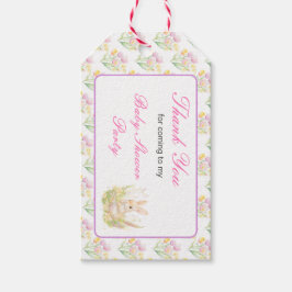 Spring Rabbit Baby Dusche Geschenkanhänger