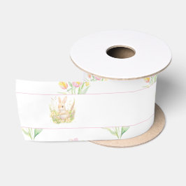 Spring Rabbit Baby Dusche Satinband