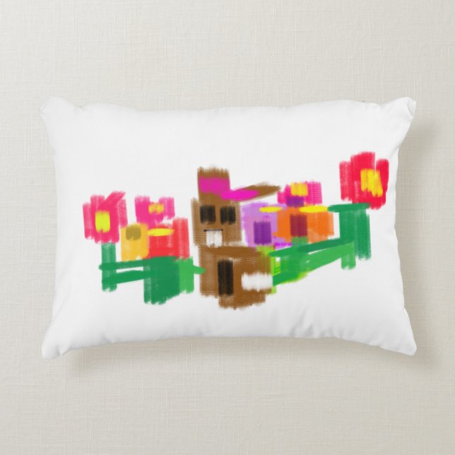 Spring Rabbit Dekokissen (Vorderseite)