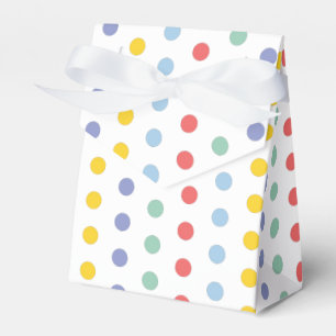 Spring Rainbow Polka Dot Pattern Gefallen Box Geschenkschachtel