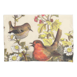 Spring Robin Birds Red Vogelbeobachtung Kissenbezug