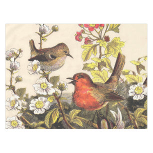 Spring Robin Birds Red Vogelbeobachtung Tischdecke