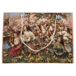 Spring Roundelay (von Edward Atkinson Hornel) Große Geschenktüte