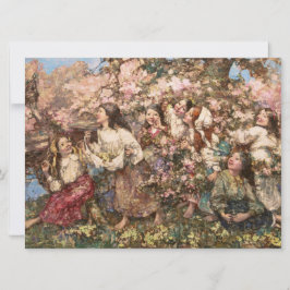 Spring Roundelay (von Edward Atkinson Hornel) Karte