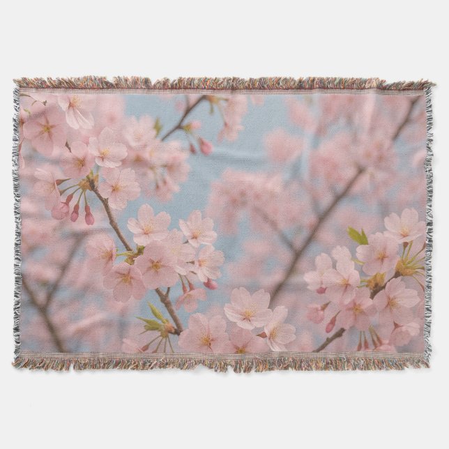 Spring Sakura Bloom Decke (Vorderseite)
