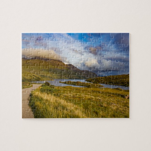 Spring Scottish Mountain Lake Landscape Highlands Puzzle (Horizontal)