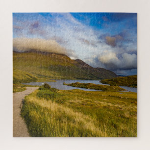 Spring Scottish Mountain Lake Landscape Highlands Puzzle